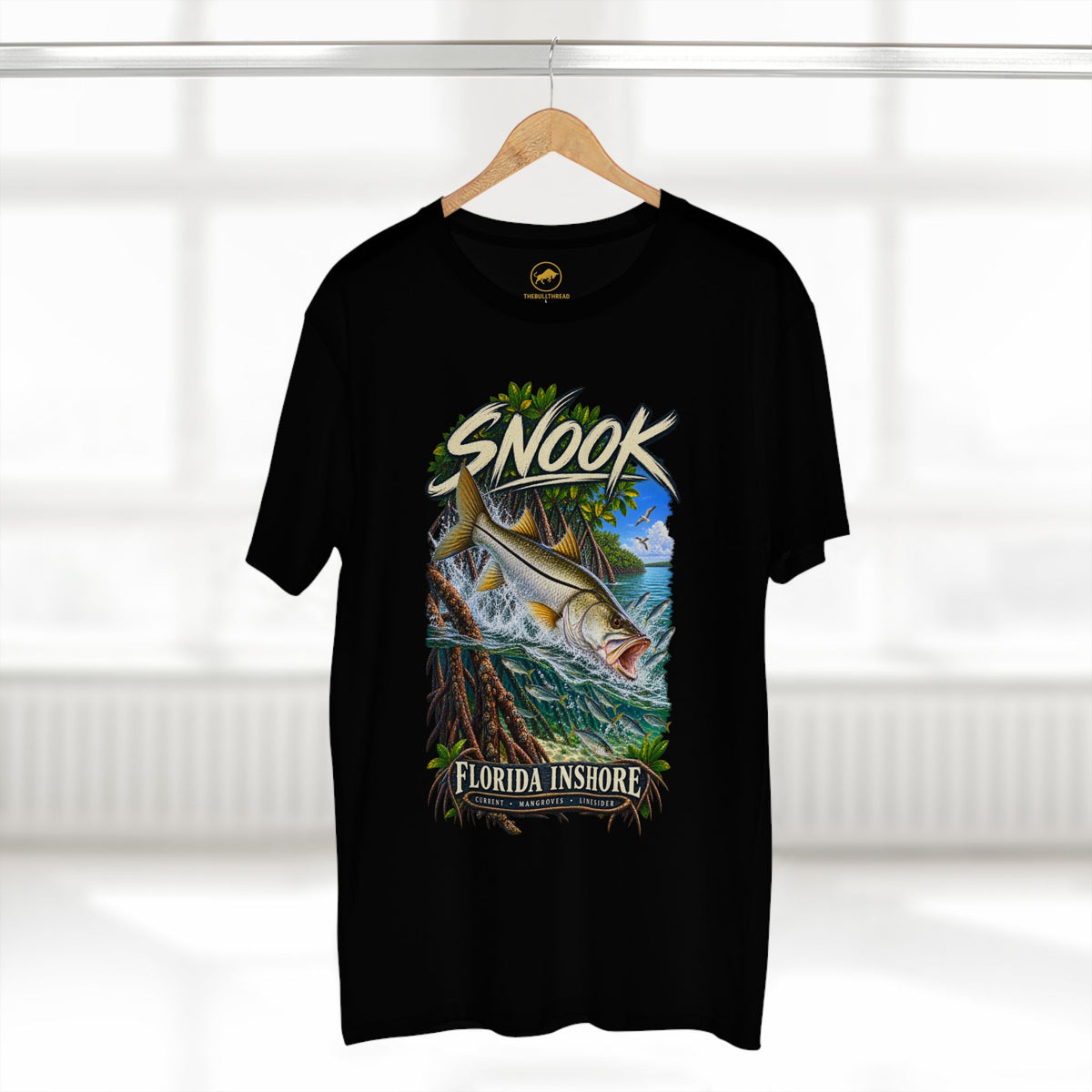 Snook Fishing Shirt - Florida Inshore Common Snook Mangrove Angler Tee.