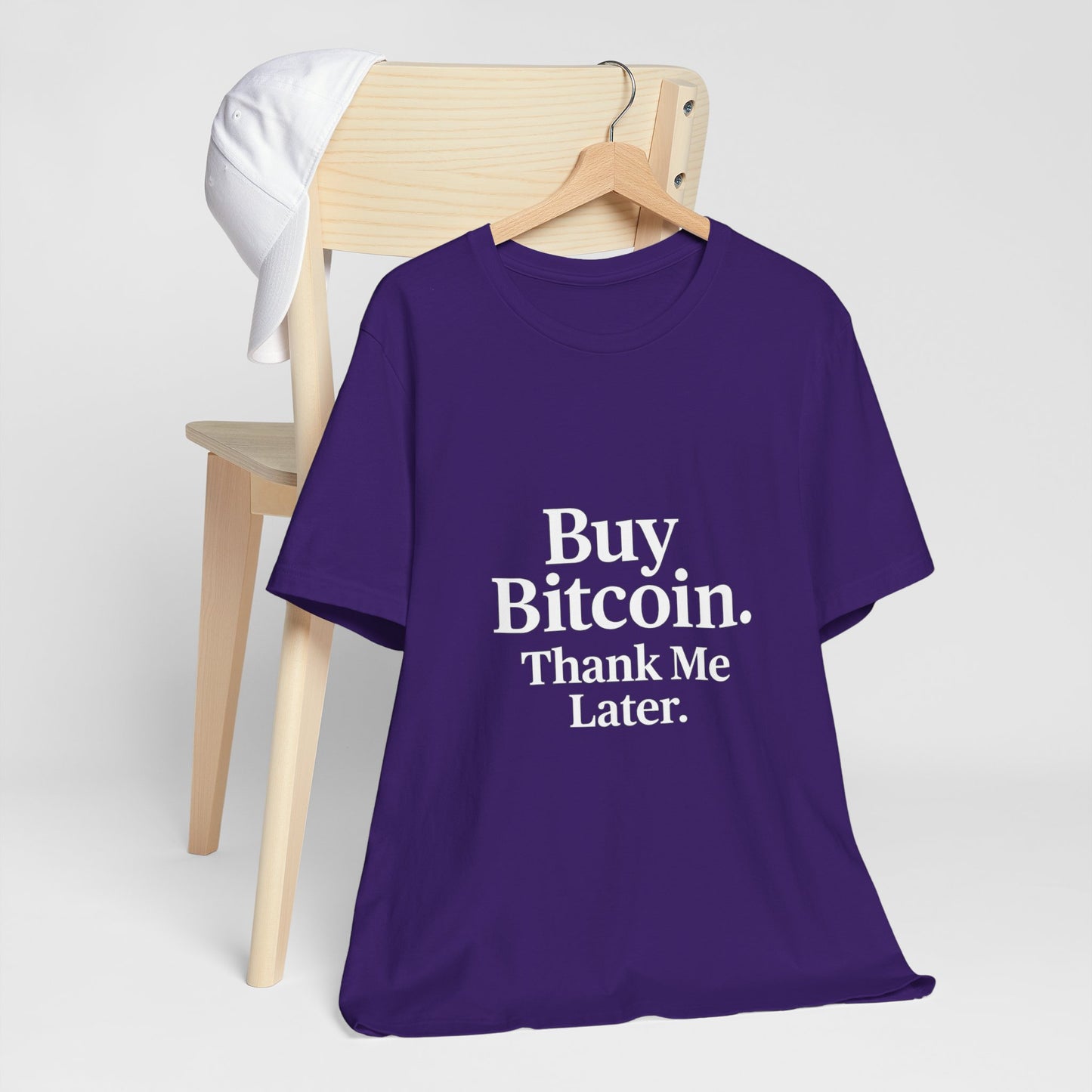 Premium Crypto T-Shirt - Buy Bitcoin Thank Me Later Design by TheBullThread