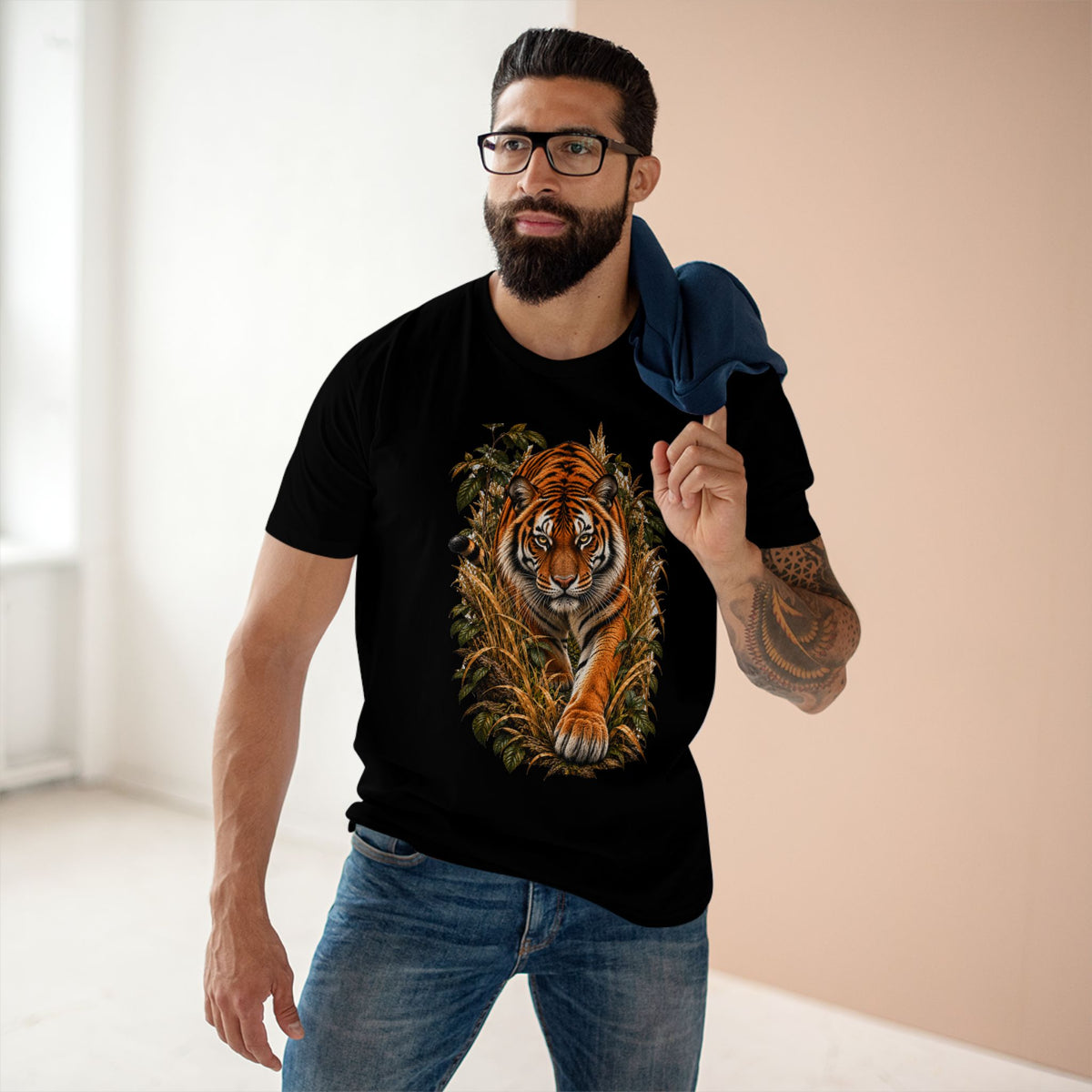 Bengal Tiger Shirt, Realistic Wildlife Graphic Tee, Big Cat Lover Gift, Jungle Nature T-Shirt, Tiger Lover Shirt