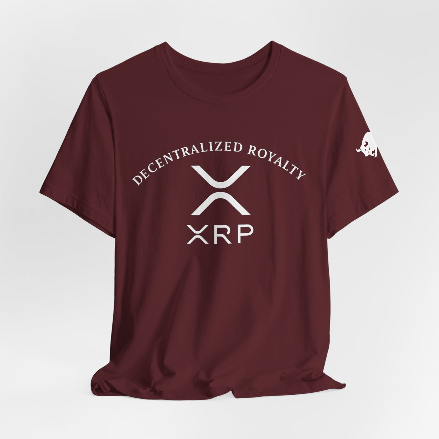 Premium XRP Investor Shirt - Decentralized Royalty Bull Sleeve Design by TheBullThread