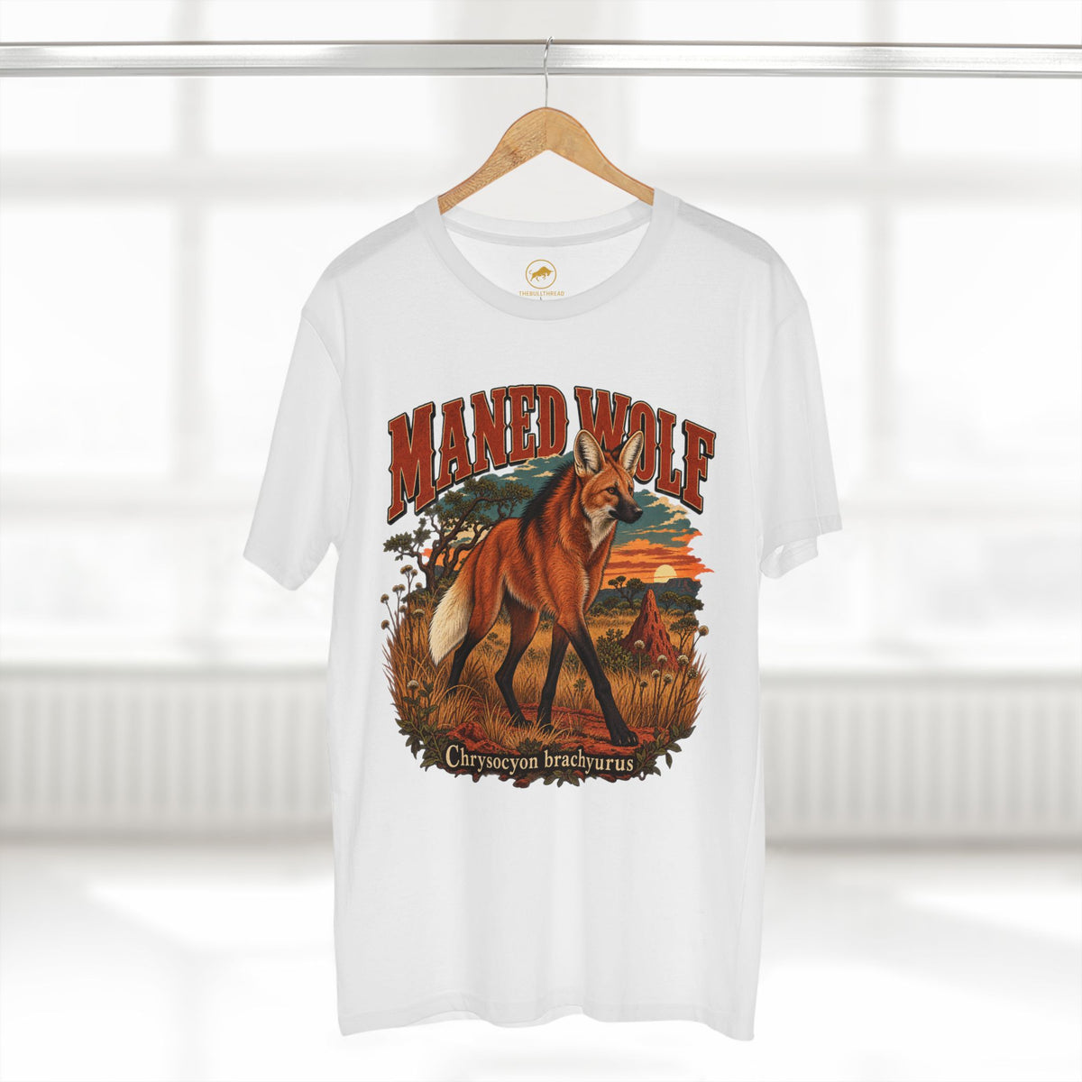 Maned Wolf Shirt, Brazilian Cerrado Wildlife Tee, Chrysocyon Brachyurus Canid Gift