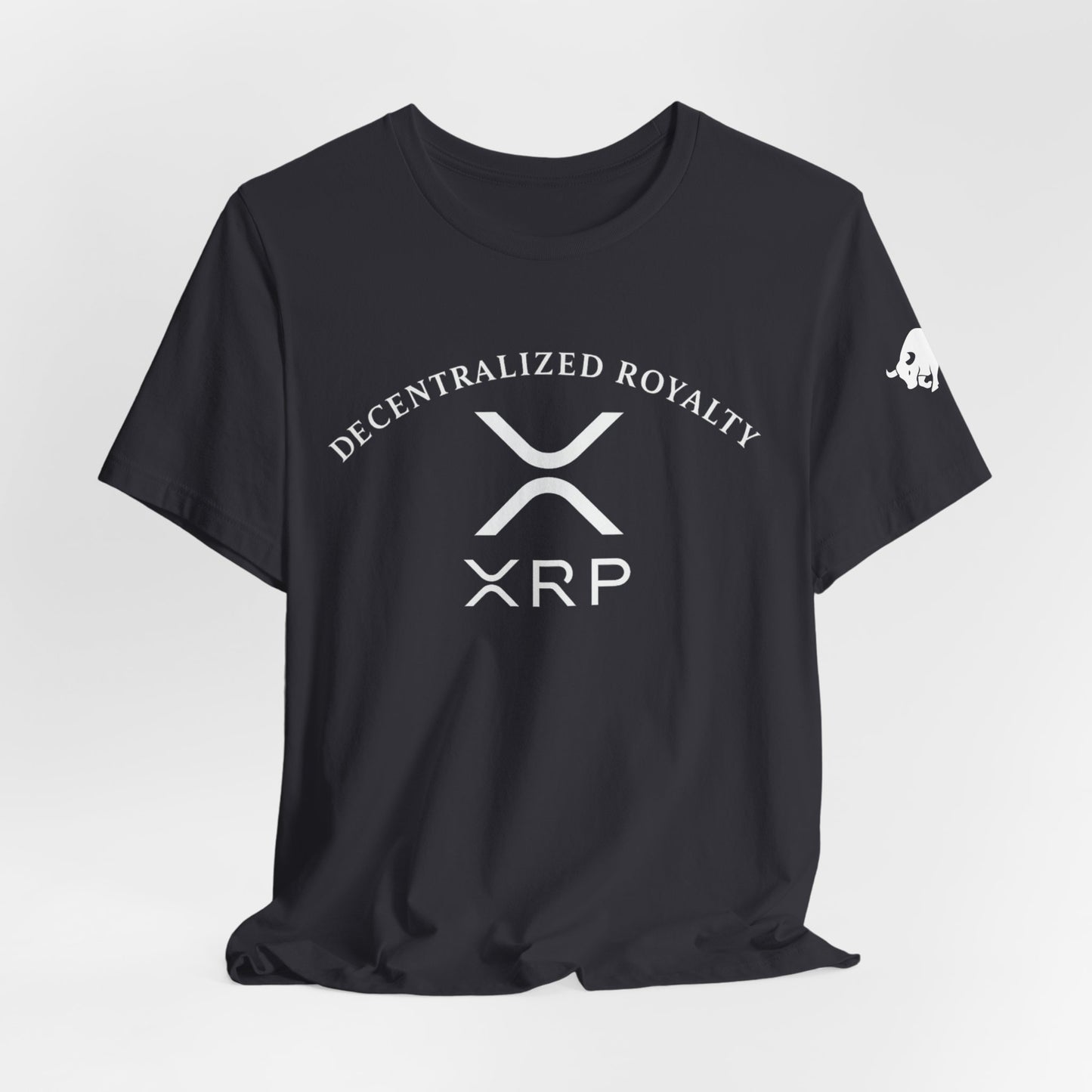 Premium XRP Investor Shirt - Decentralized Royalty Bull Sleeve Design by TheBullThread