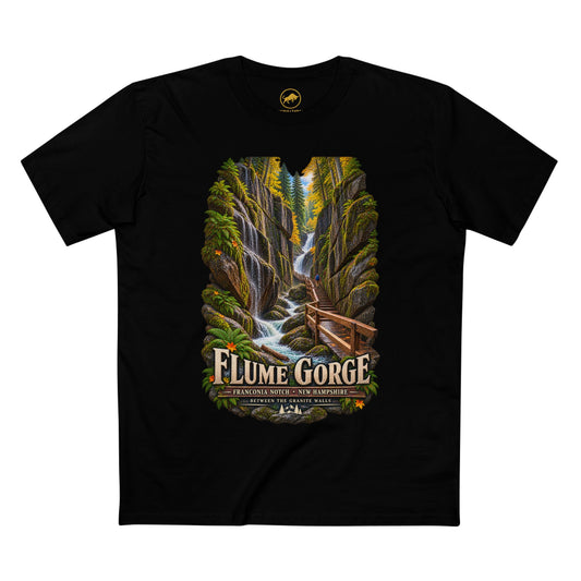 Flume Gorge Shirt, Franconia Notch New Hampshire Tee, White Mountains Hiking Gift, New England Travel T-Shirt.