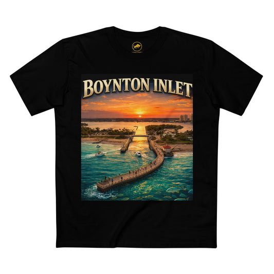 Boynton Inlet Shirt, Florida Coastal Shirt, Boynton Beach Tee, Fishing Pier Shirt, Ocean Inlet Tee, South Florida Shirt, AS Colour 5001.