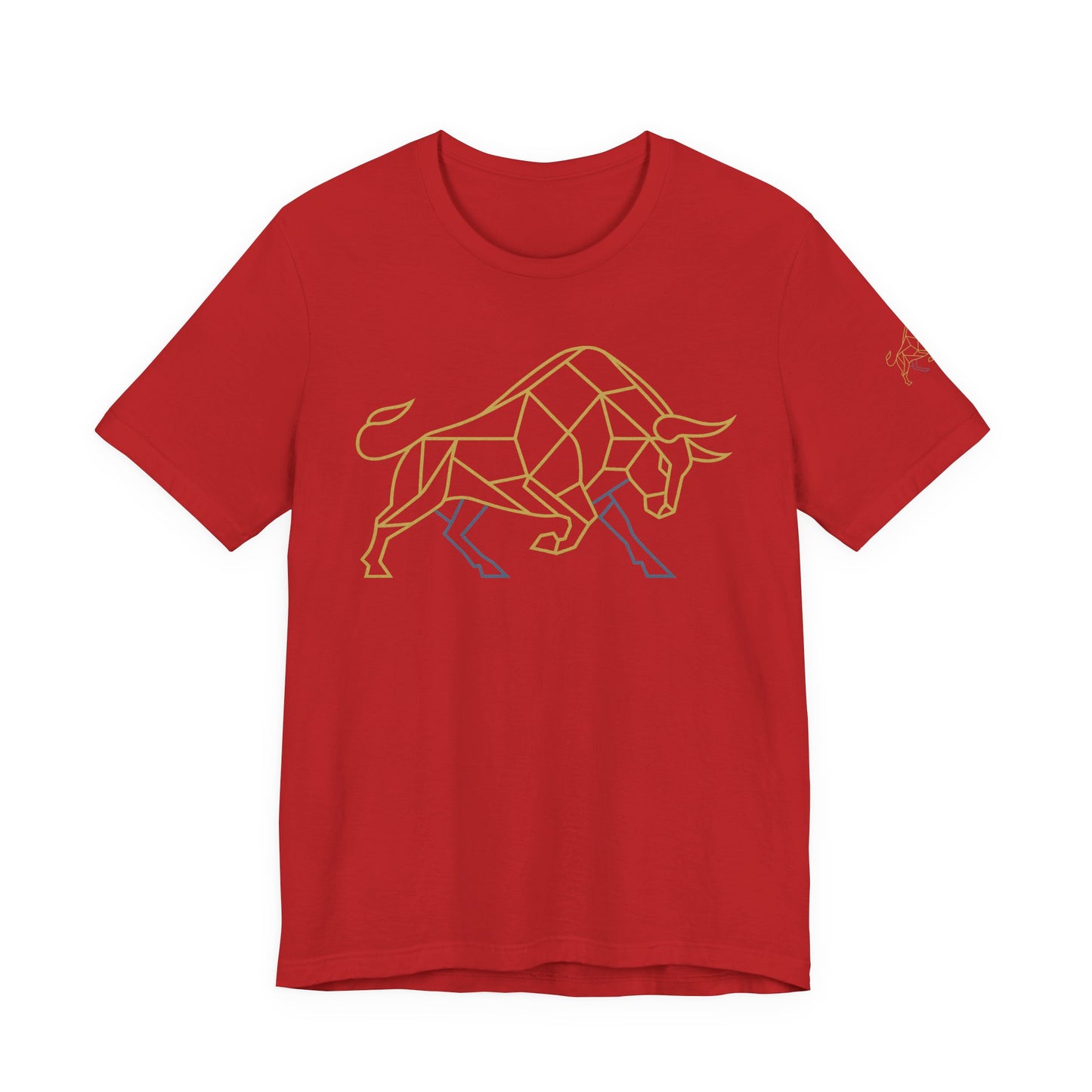 Premium Minimalist Crypto T-Shirt - Geometric Bull Graphic Inspired by Bitcoin & XRP by TheBullThread