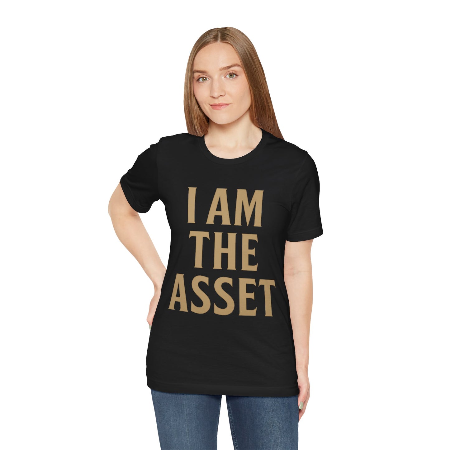 I Am The Asset T-Shirt | Motivational Wealth Mindset Shirt | Premium Black Manifestation Tee by TheBullThread