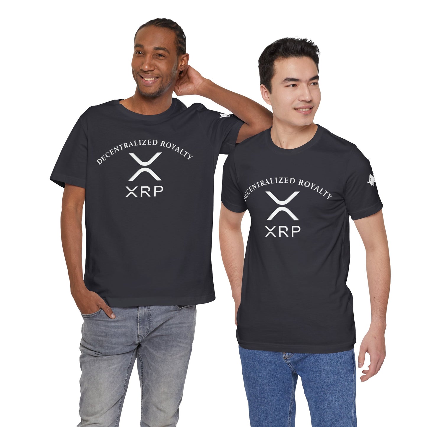 Premium XRP Investor Shirt - Decentralized Royalty Bull Sleeve Design by TheBullThread
