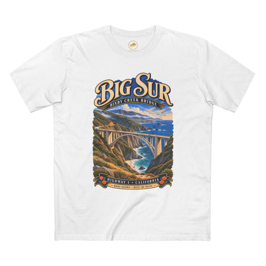 Big Sur Bixby Creek Bridge T-Shirt | California Coast Highway 1 Travel Tee.