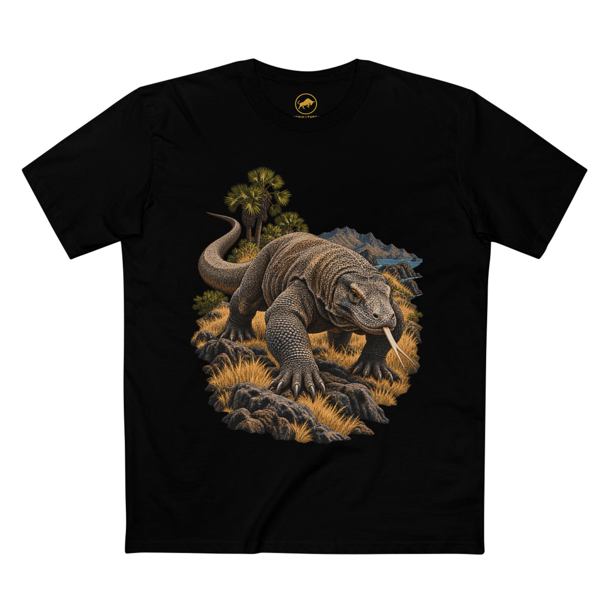 Komodo Dragon Shirt, Indonesian Island Wildlife Tee, Reptile Lover and Herpetology Gift.