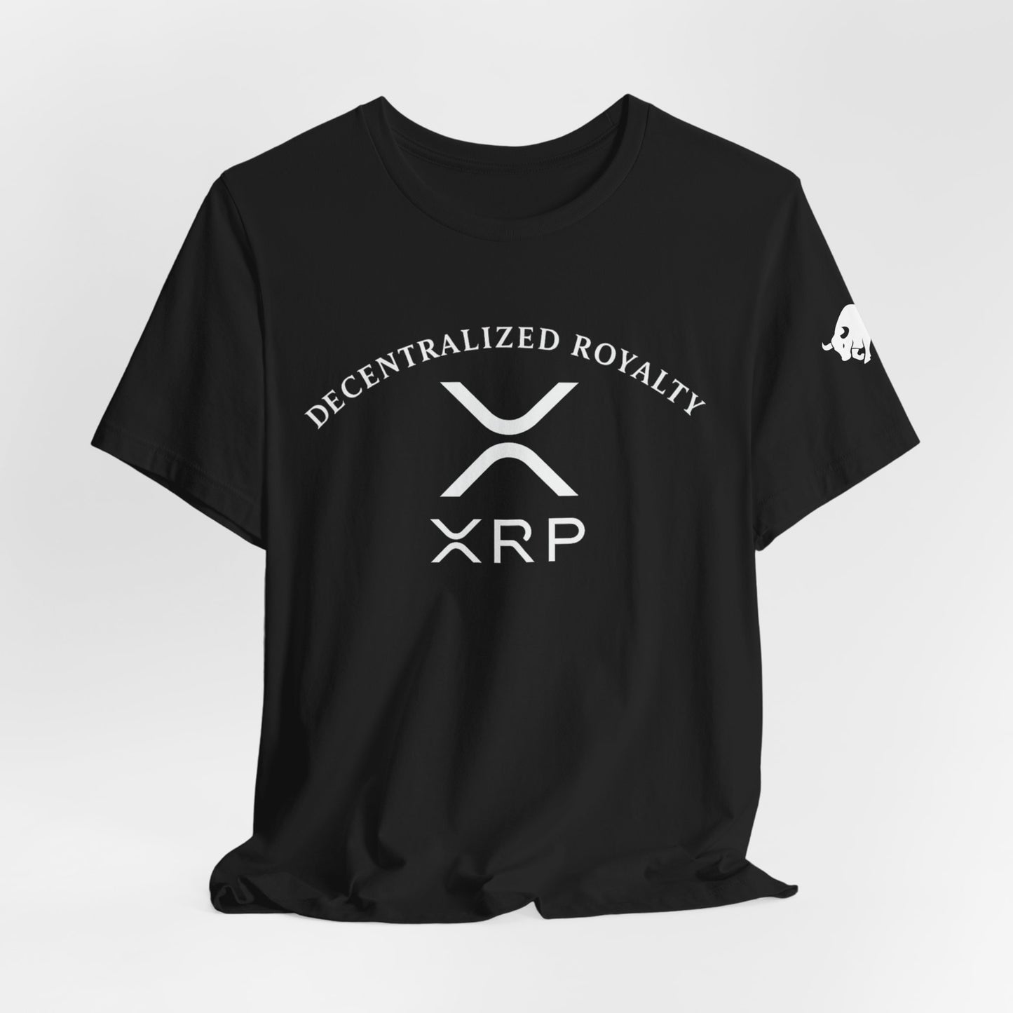 Premium XRP Investor Shirt - Decentralized Royalty Bull Sleeve Design by TheBullThread
