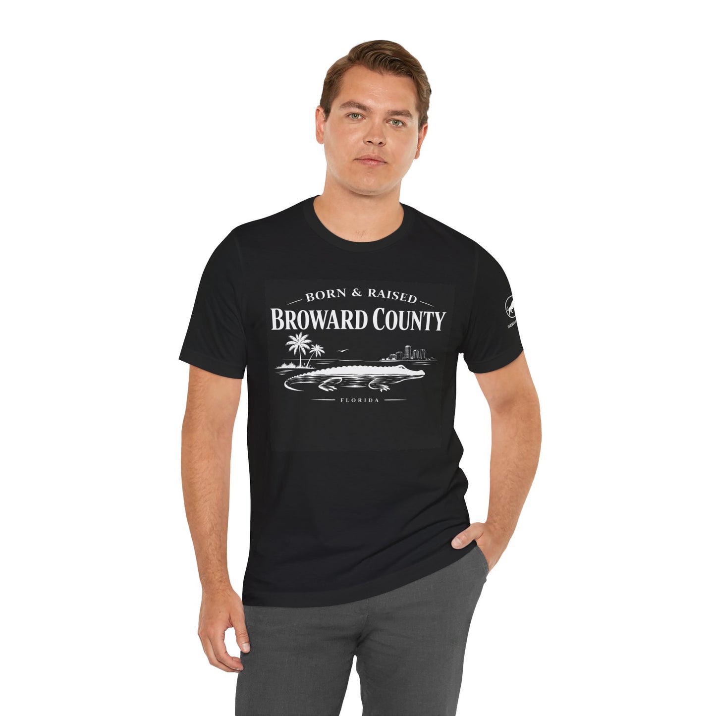 Broward County Born & Raised Shirt, South Florida Gator Tee, 954 Florida Local Shirt, Fort Lauderdale Beach, Premium Streetwear