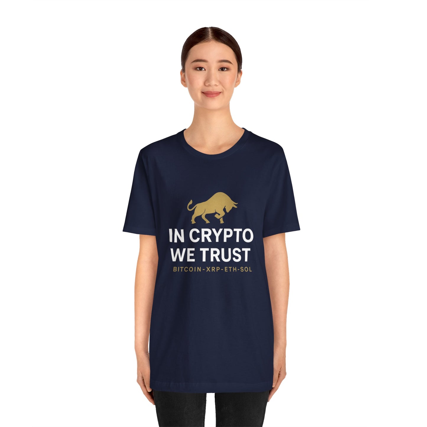 Premium Crypto Investor Shirt – In Crypto We Trust Bull Design by TheBullThread