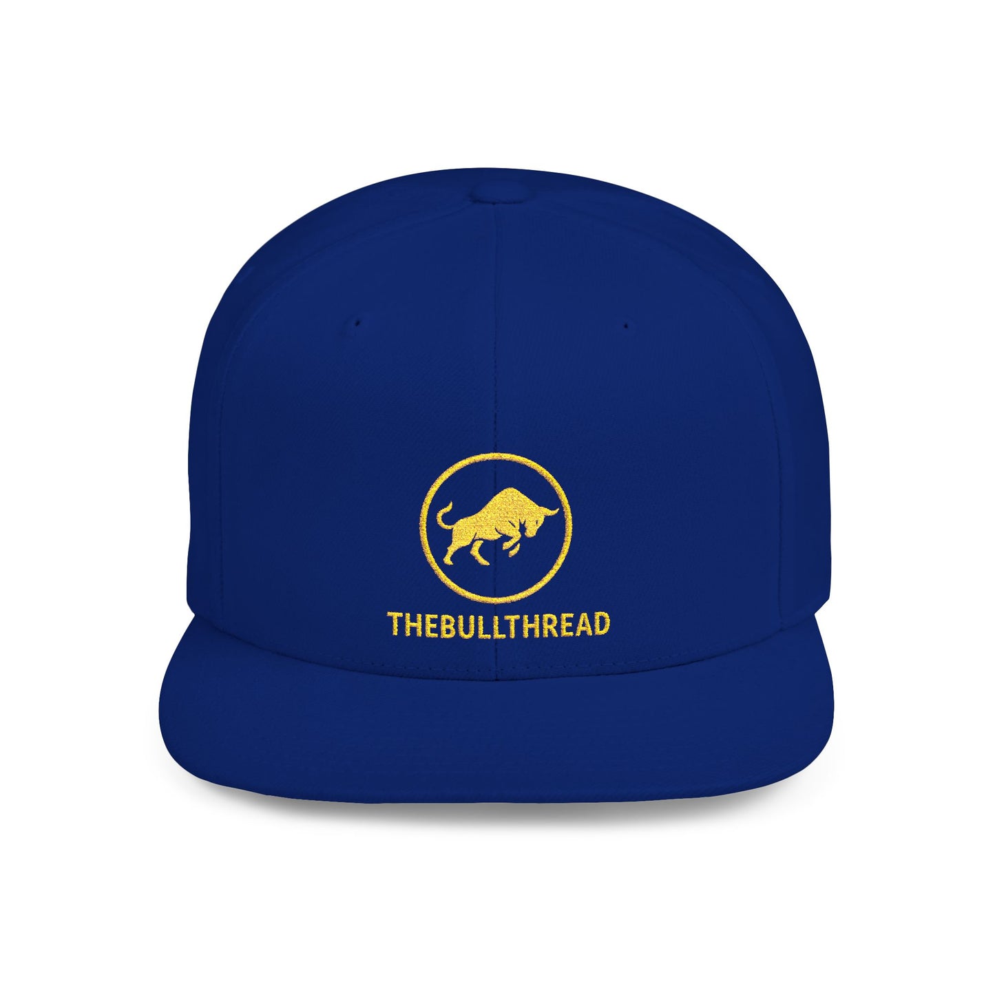 Premium Embroidered Snapback Hat - 6089M Flat-Bill Crypto Cap by TheBullThread