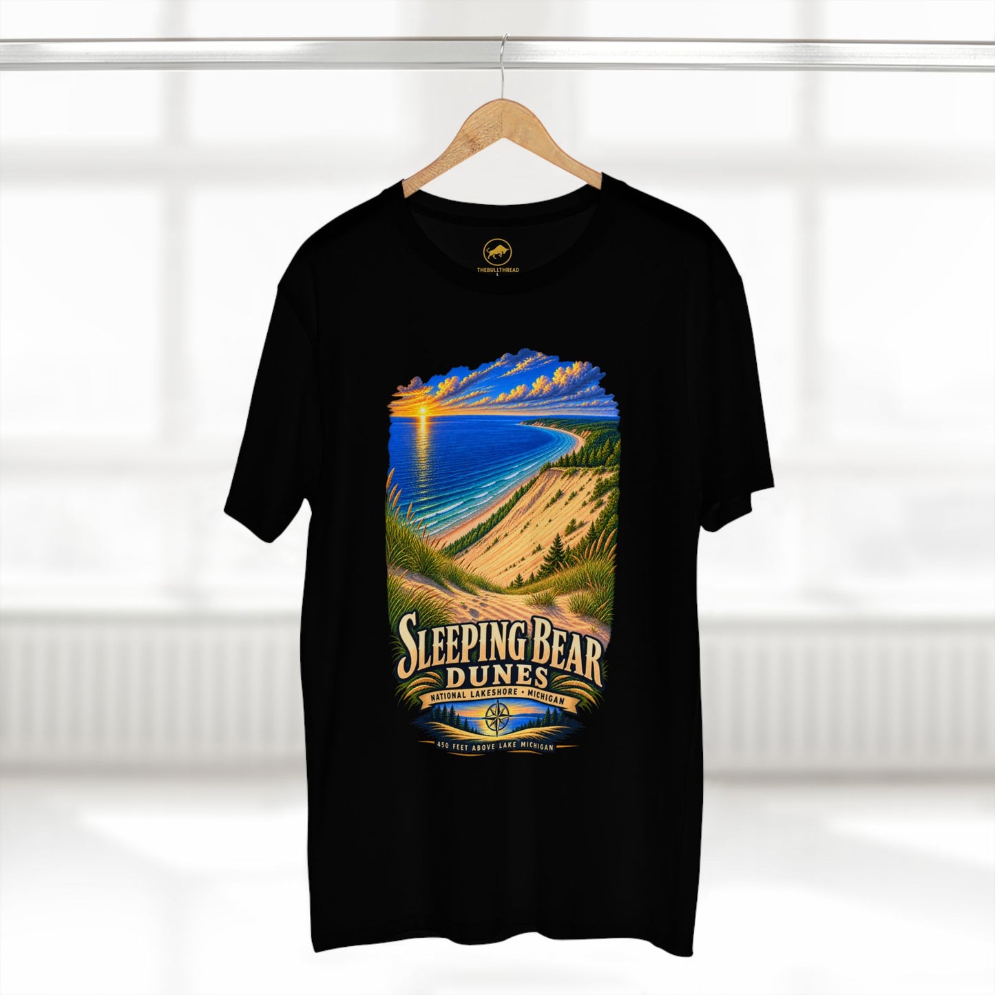 Sleeping Bear Dunes Sunset T-Shirt | Michigan Scenic Shoreline Shirt.