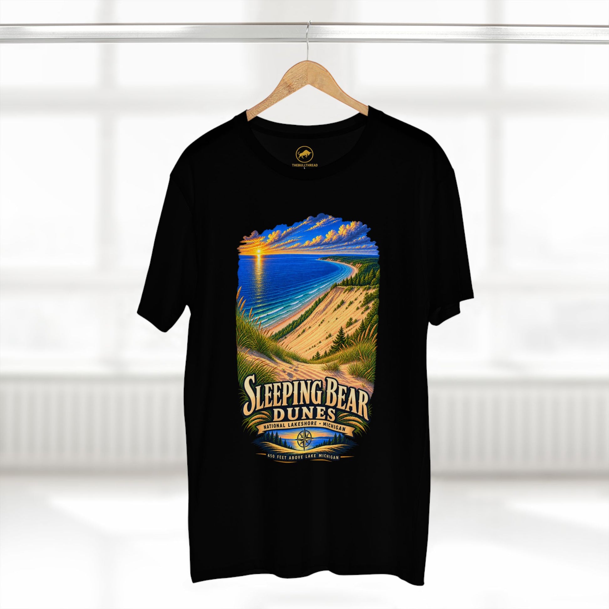 Sleeping Bear Dunes Sunset T-Shirt | Michigan Scenic Shoreline Shirt.