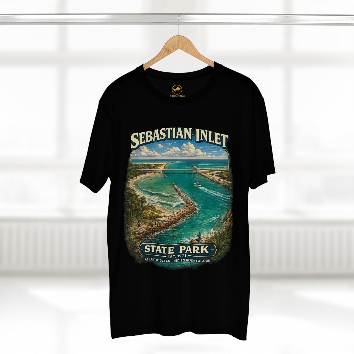 Sebastian Inlet State Park Shirt, Vintage Florida Coastal Tee, Surfing Fishing Beach T-Shirt, Atlantic Ocean Travel Gift.