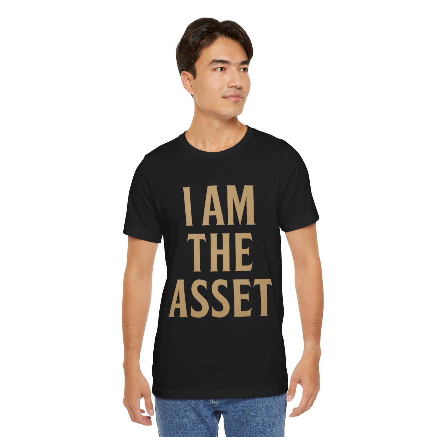 I Am The Asset T-Shirt | Motivational Wealth Mindset Shirt | Premium Black Manifestation Tee by TheBullThread