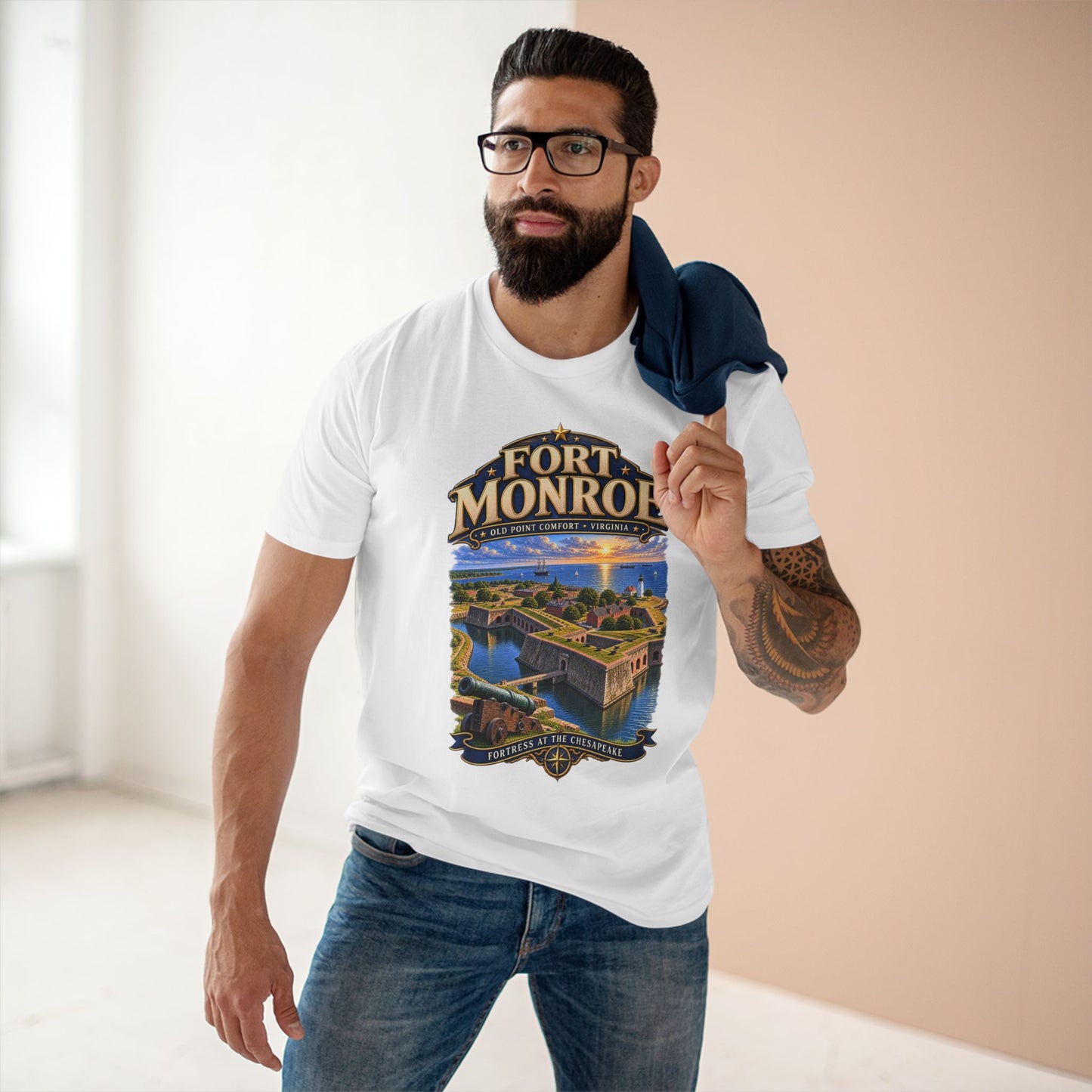 Fort Monroe Virginia T-Shirt: Old Point Comfort Chesapeake Bay Historic Fort Tee.