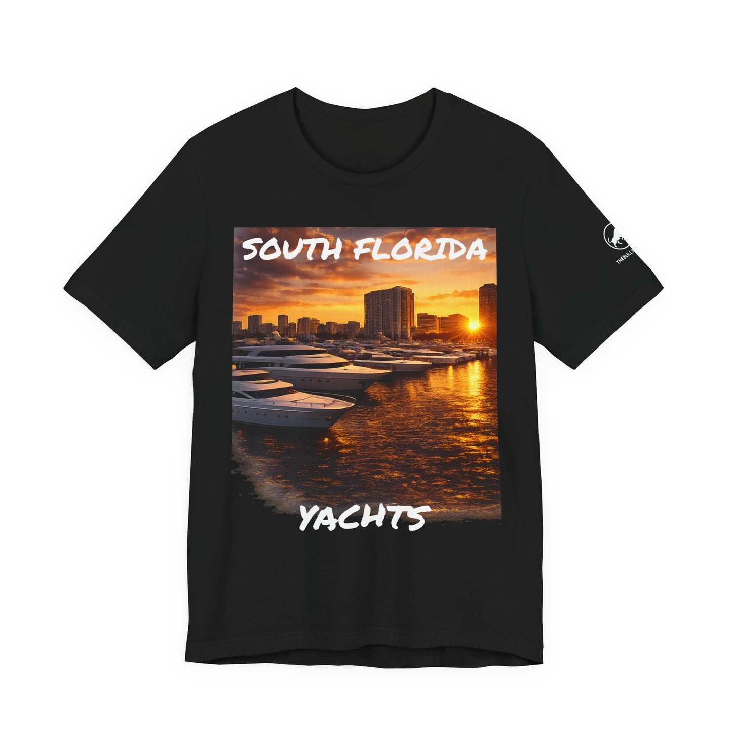 South Florida Yachts Shirt Sunset - Premium Coastal Florida Tee - Luxury Boat Lifestyle Shirt - Ocean Marina Graphic Tee - Beach Yacht Shirt.