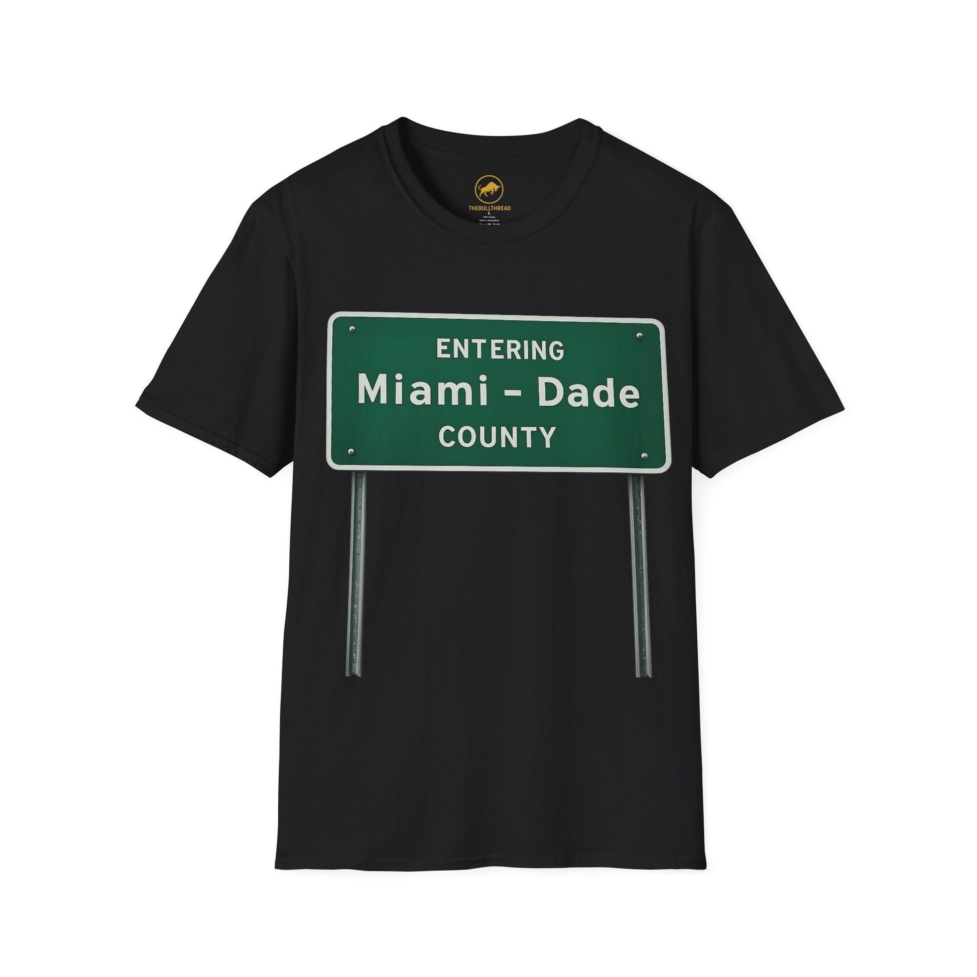 Miami-Dade County Shirt, Entering Miami Dade Sign Tee, Miami Florida Shirt, South Florida Streetwear, Local Pride Graphic Tee.