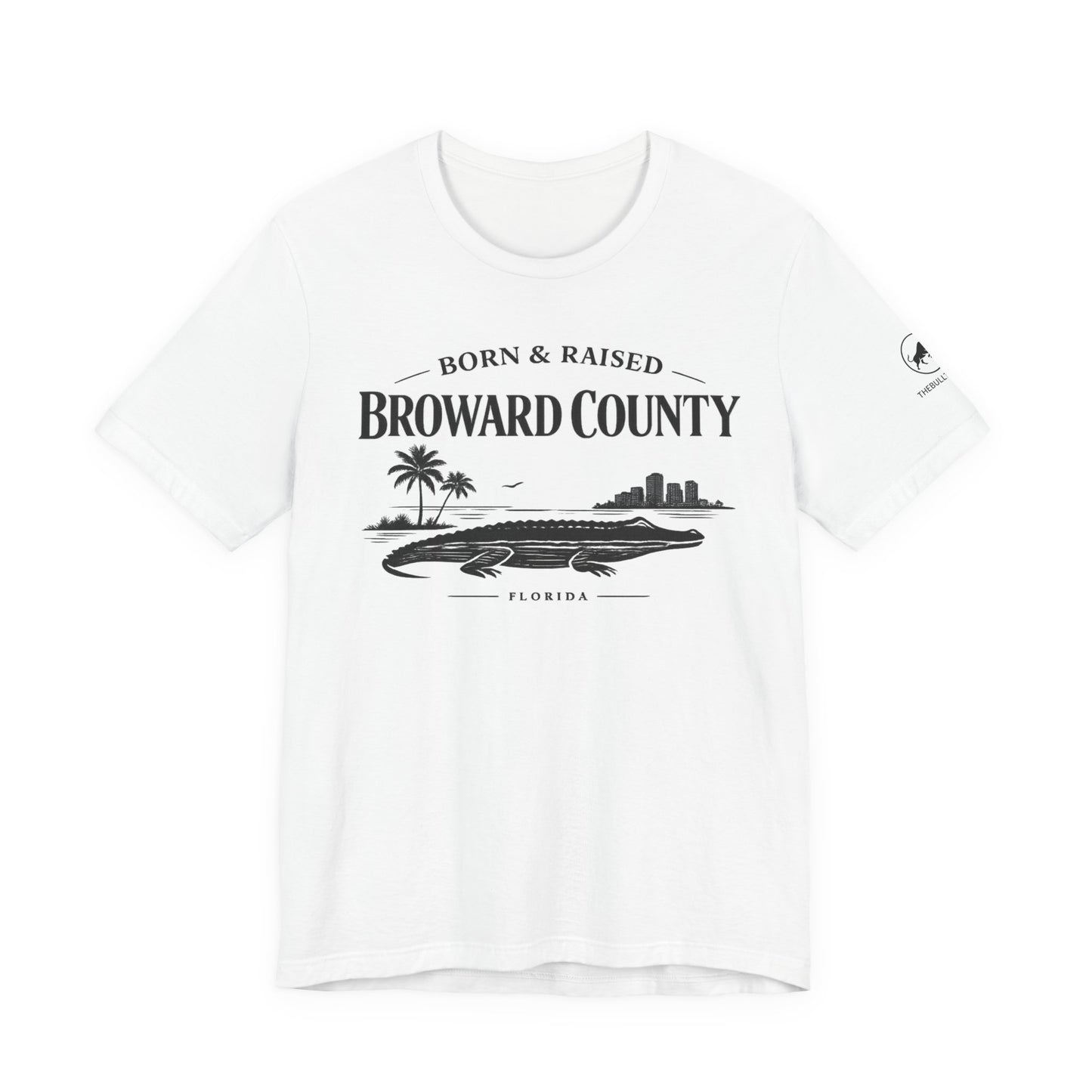 Broward County Born & Raised Shirt, South Florida Coastal Tee, 954 Florida Local Shirt, Fort Lauderdale Beach T-Shirt, Minimalist White Tee.