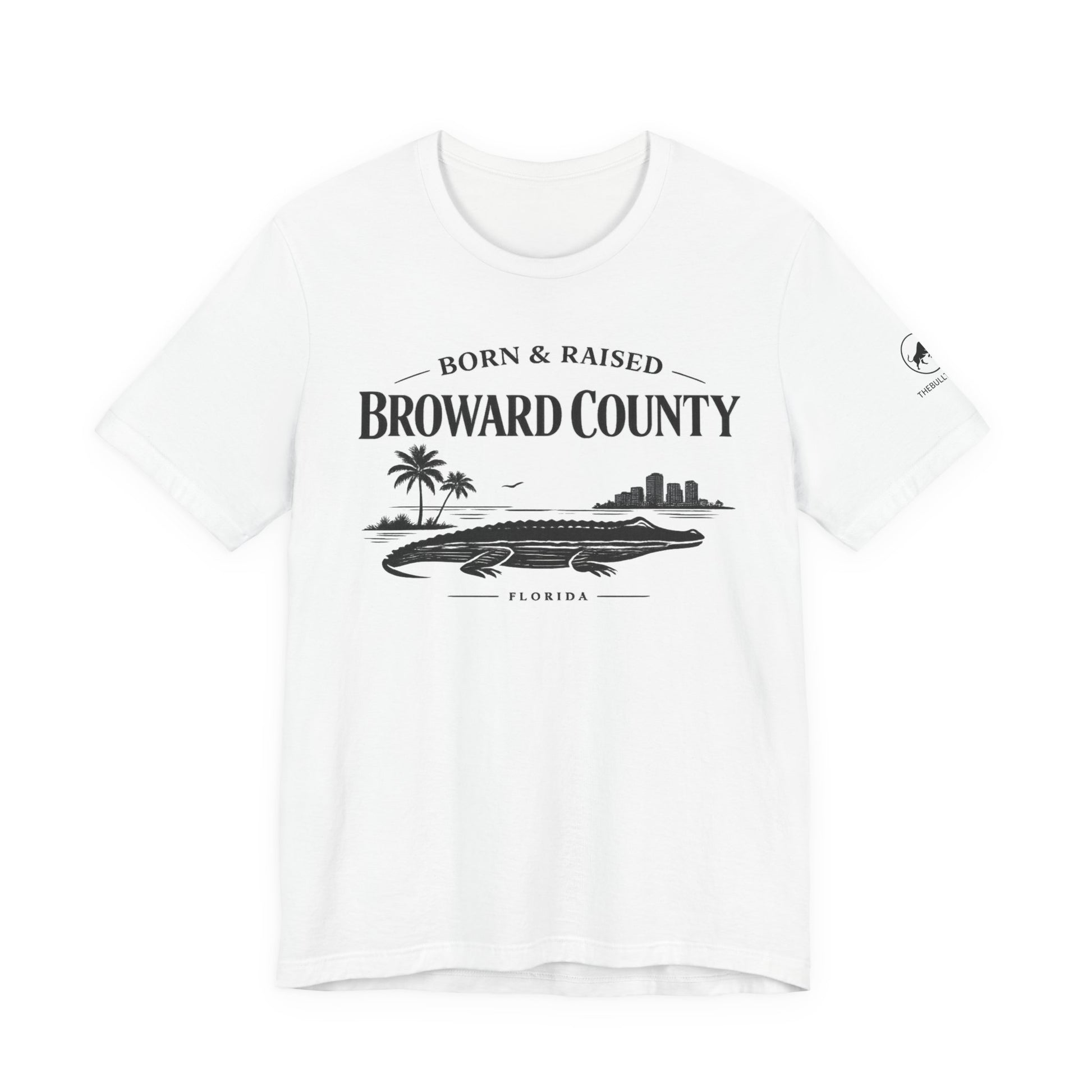 Broward County Born & Raised Shirt, South Florida Coastal Tee, 954 Florida Local Shirt, Fort Lauderdale Beach T-Shirt, Minimalist White Tee.
