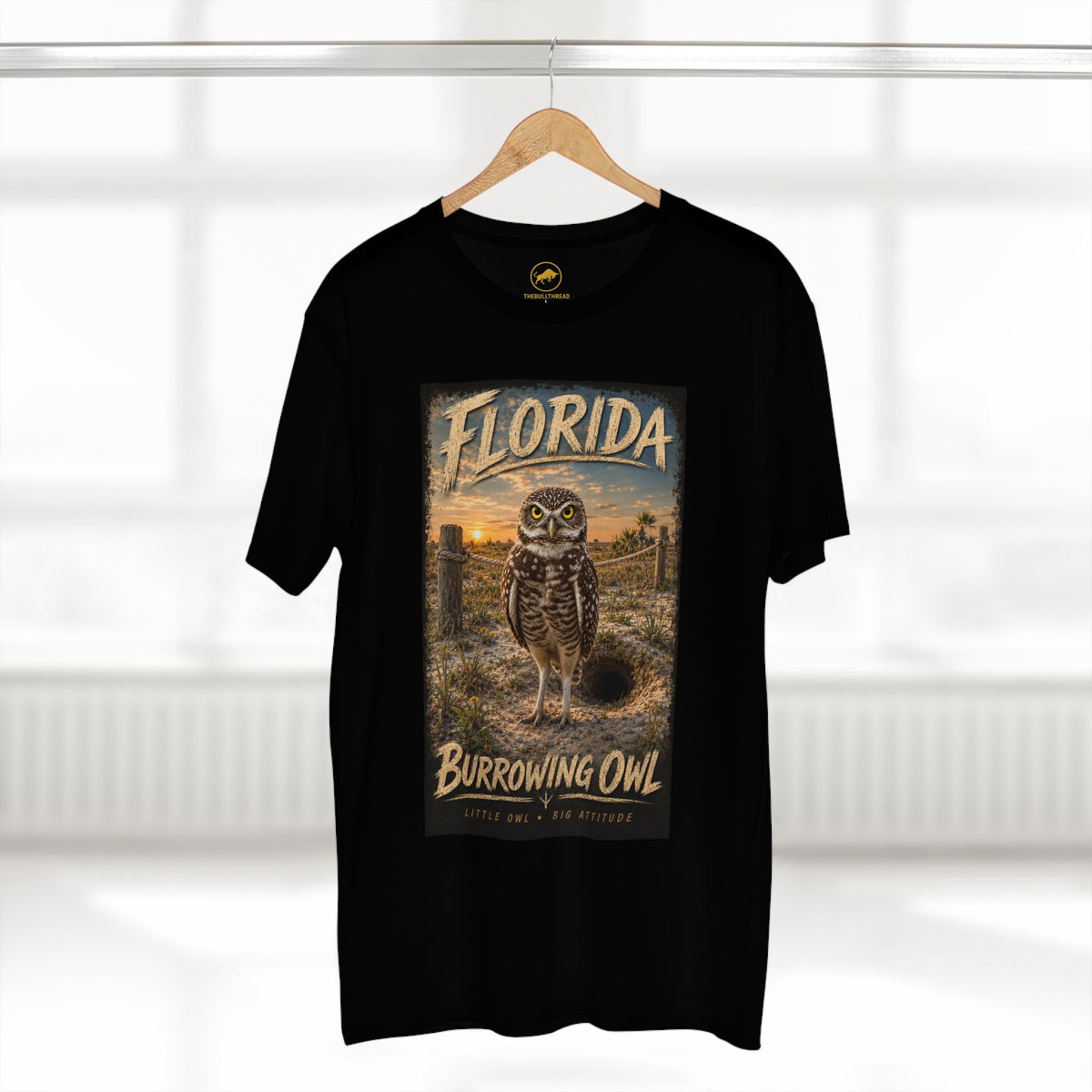 Florida Burrowing Owl T-Shirt - Vintage Wildlife Graphic Tee.