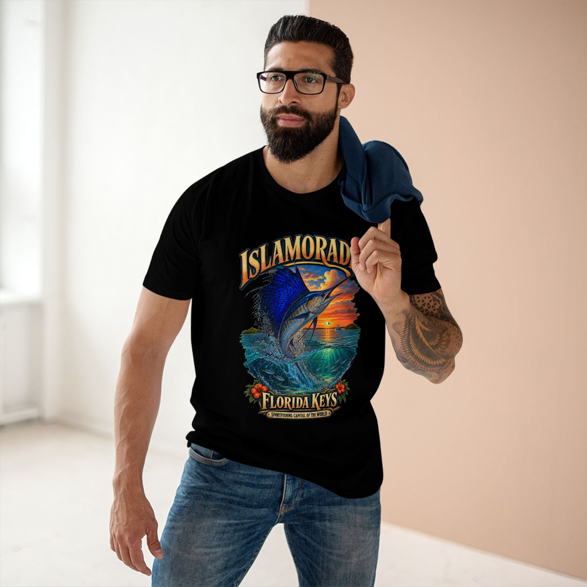 Islamorada Sailfish T-Shirt, Florida Keys Sportfishing Tee, Offshore Angler Fishing Gift.