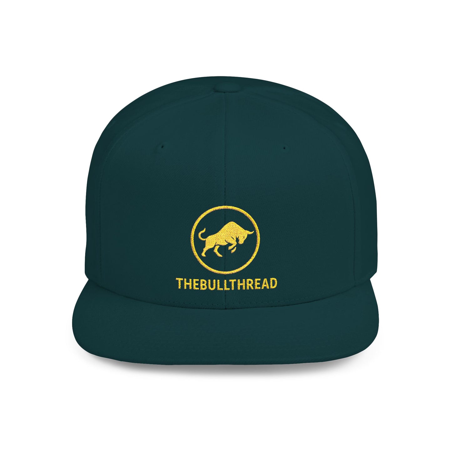 Premium Embroidered Snapback Hat - 6089M Flat-Bill Crypto Cap by TheBullThread