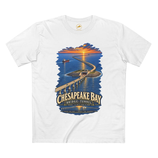 Chesapeake Bay Bridge Tunnel Shirt, Virginia Eastern Shore Tee, CBBT Engineering Landmark T-Shirt, Chesapeake Bay Road Trip Gift.