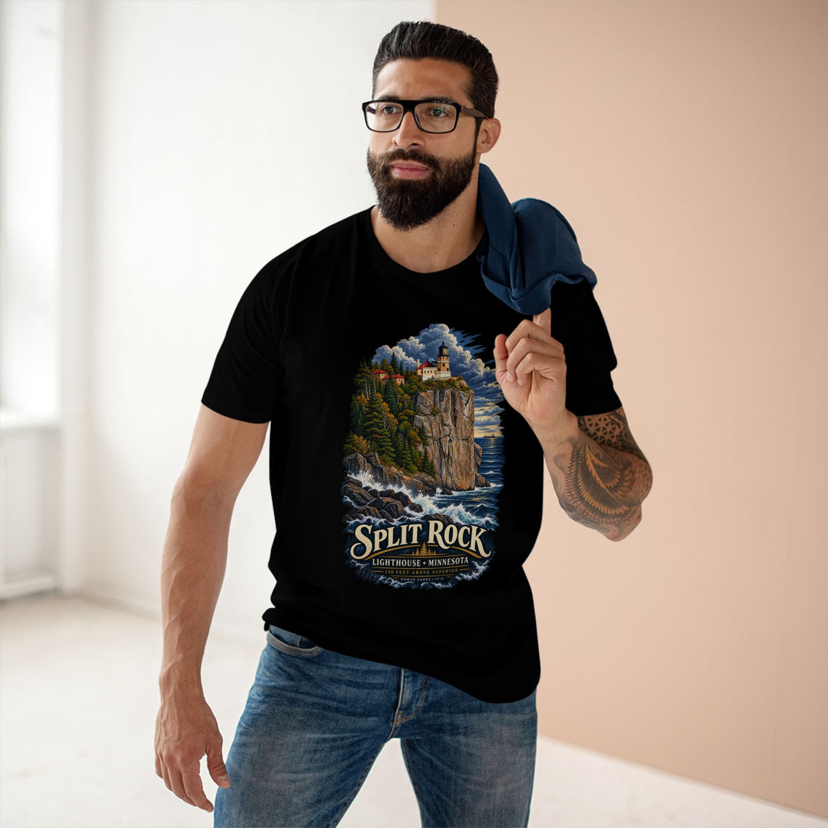 Split Rock Lighthouse Shirt, Minnesota North Shore Tee, Lake Superior Great Lakes Travel Gift.