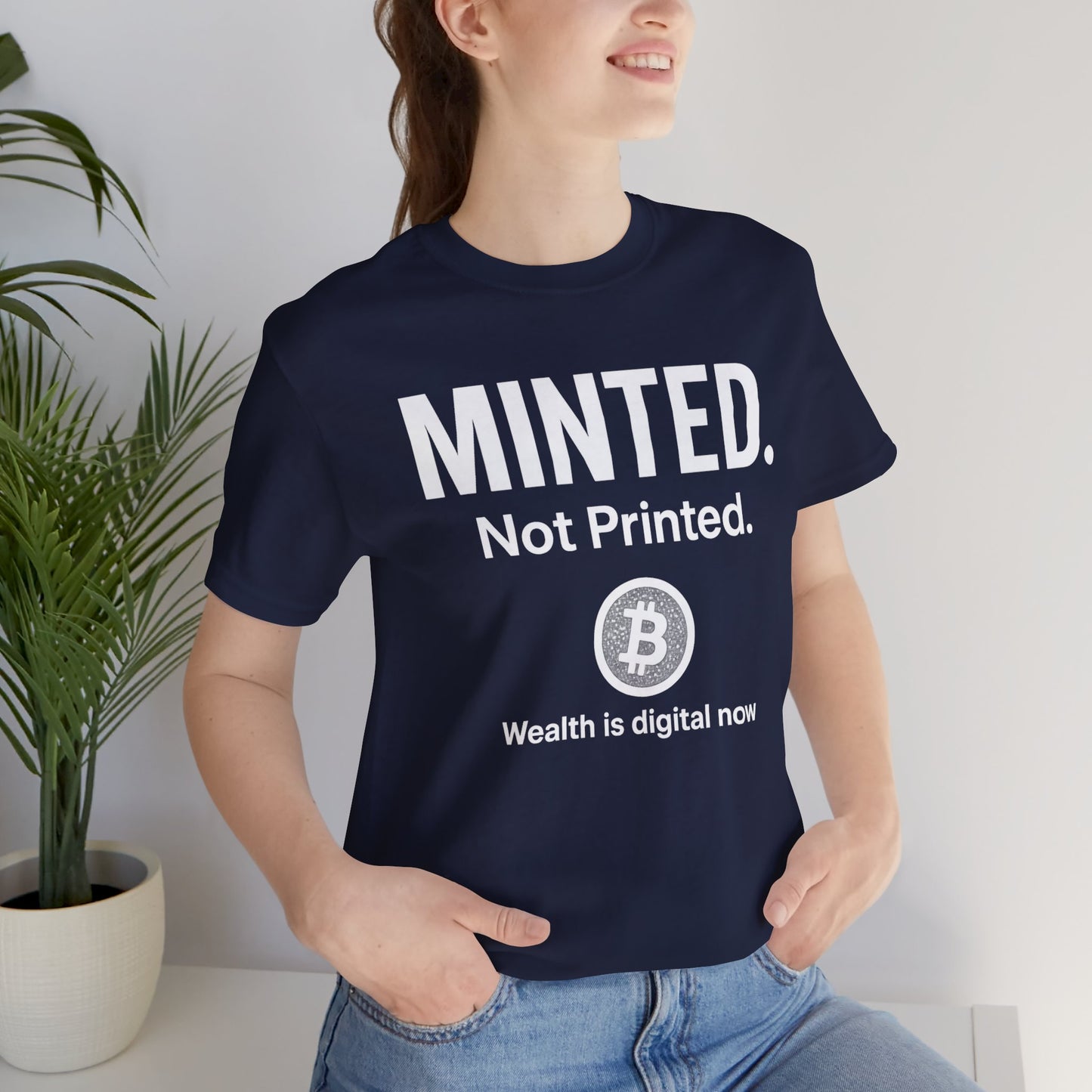 Premium Bitcoin Crypto T-Shirt - Minted Not Printed Clean Streetwear by TheBullThreadi