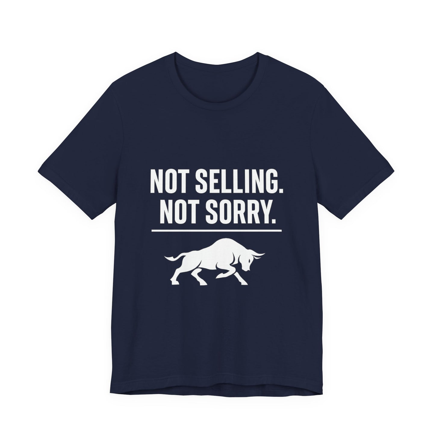 Premium Crypto Investor Shirt - Not Selling, Not Sorry Bull Market Tee by TheBullThread