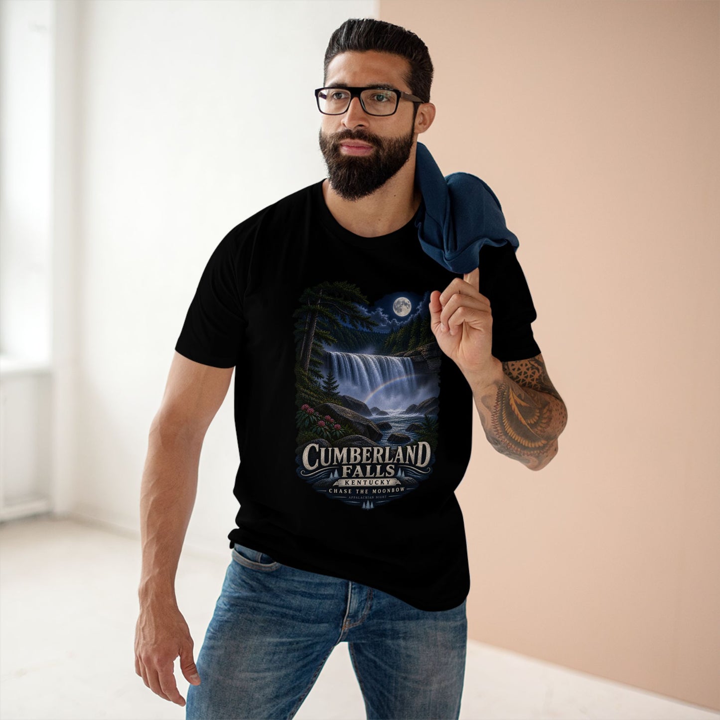Cumberland Falls Kentucky Shirt, Moonbow Waterfall T-Shirt, Appalachian Nature Tee, Kentucky Hiking Gift, Vintage Outdoor Graphic.