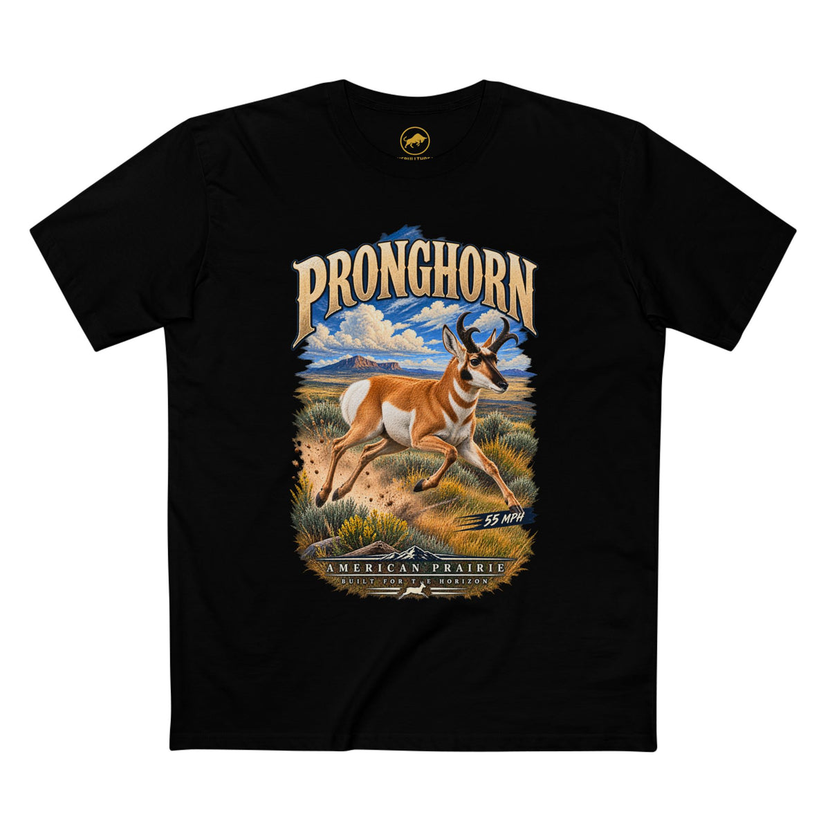 Pronghorn Shirt: American Prairie Western Wildlife Tee.