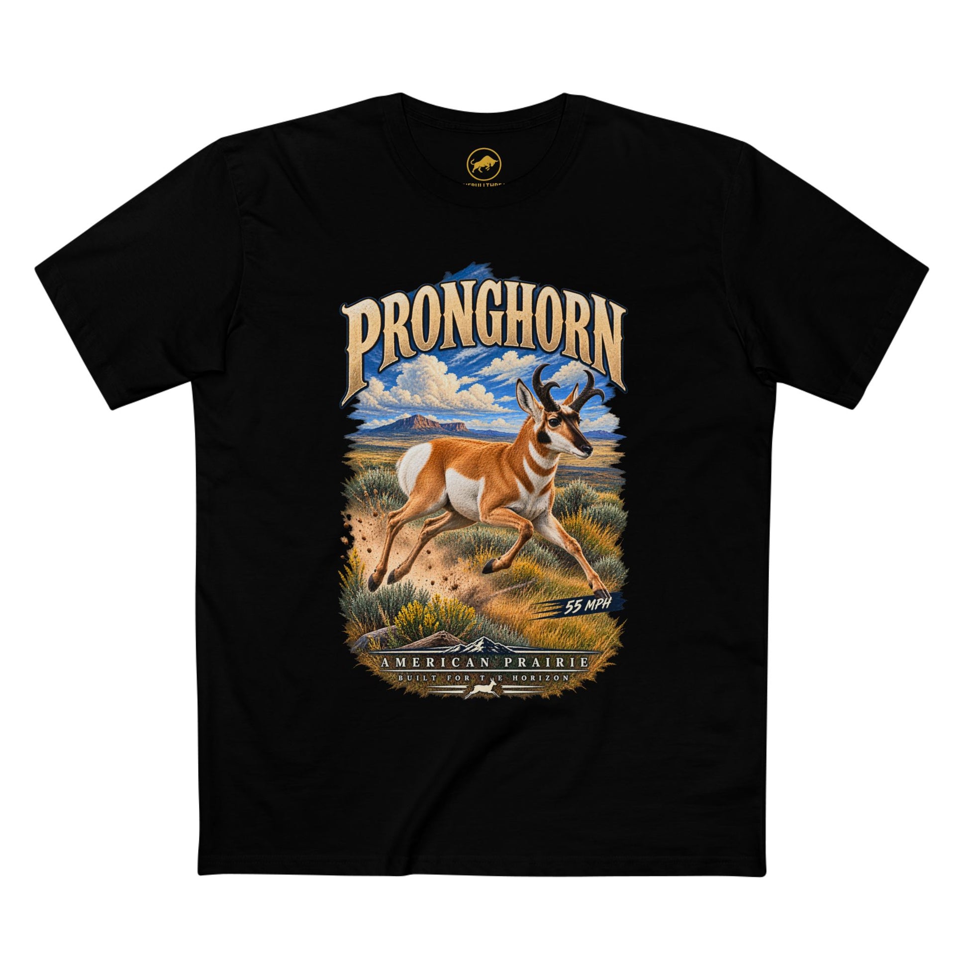 Pronghorn Shirt: American Prairie Western Wildlife Tee.