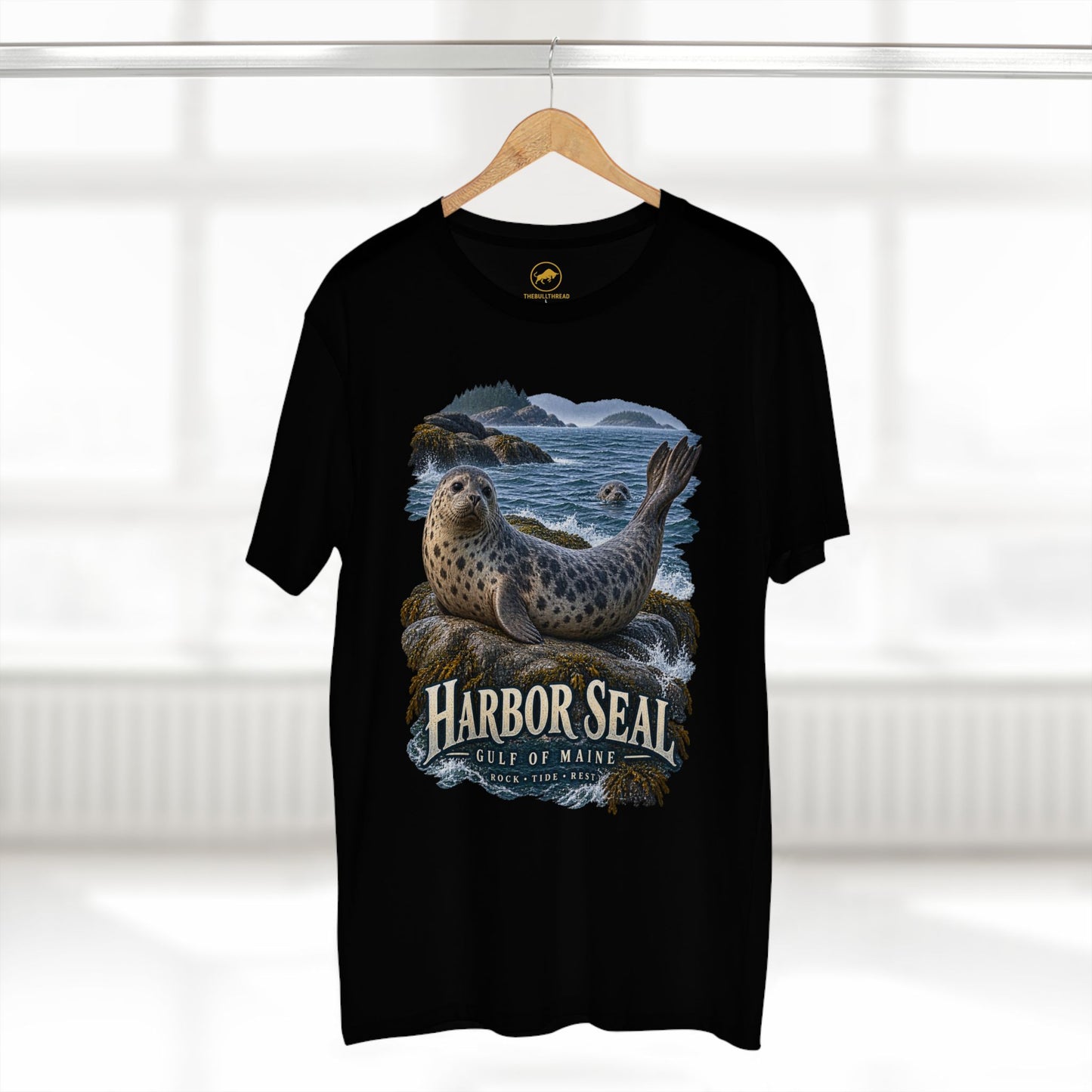 Harbor Seal Gulf of Maine T-Shirt - New England Coastal Wildlife Graphic.