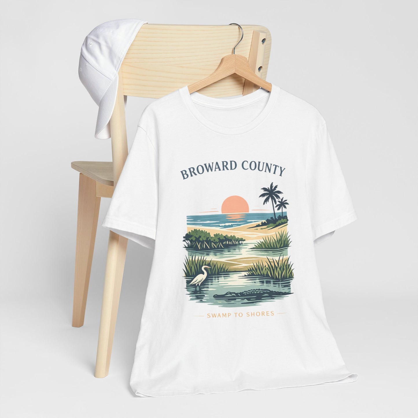 Broward County Florida Shirt - Everglades to Ocean Nature Tee, South Florida Graphic T Shirt, Coastal Art Gift, Mangrove Sunset Shirt.