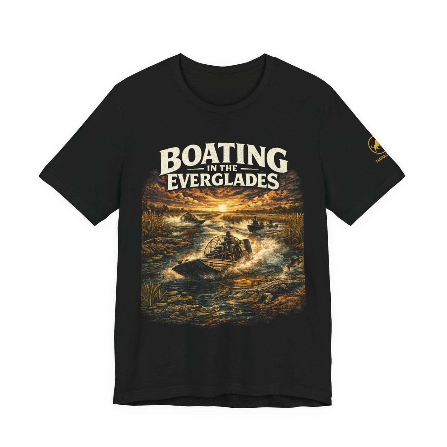 Florida Everglades Shirt Boating in the Everglades Airboat Shirt Alligator Shirt South Florida Tee Wildlife Graphic T-Shirt.