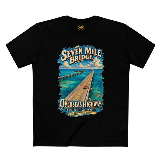 Seven Mile Bridge Shirt, Florida Keys T-Shirt, Overseas Highway US 1 Tee, Marathon Florida Road Trip Gift, Road to Paradise.