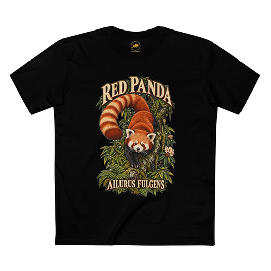 Red Panda Shirt, Himalayan Bamboo Forest Wildlife Tee, Ailurus Fulgens Animal Lover Gift.