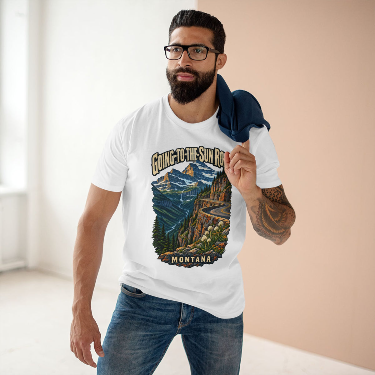 Going-to-the-Sun Road Montana Shirt — Glacier Mountain Scenic Drive Tee