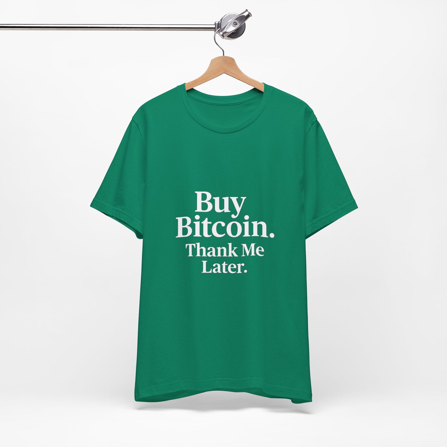 Premium Crypto T-Shirt - Buy Bitcoin Thank Me Later Design by TheBullThread