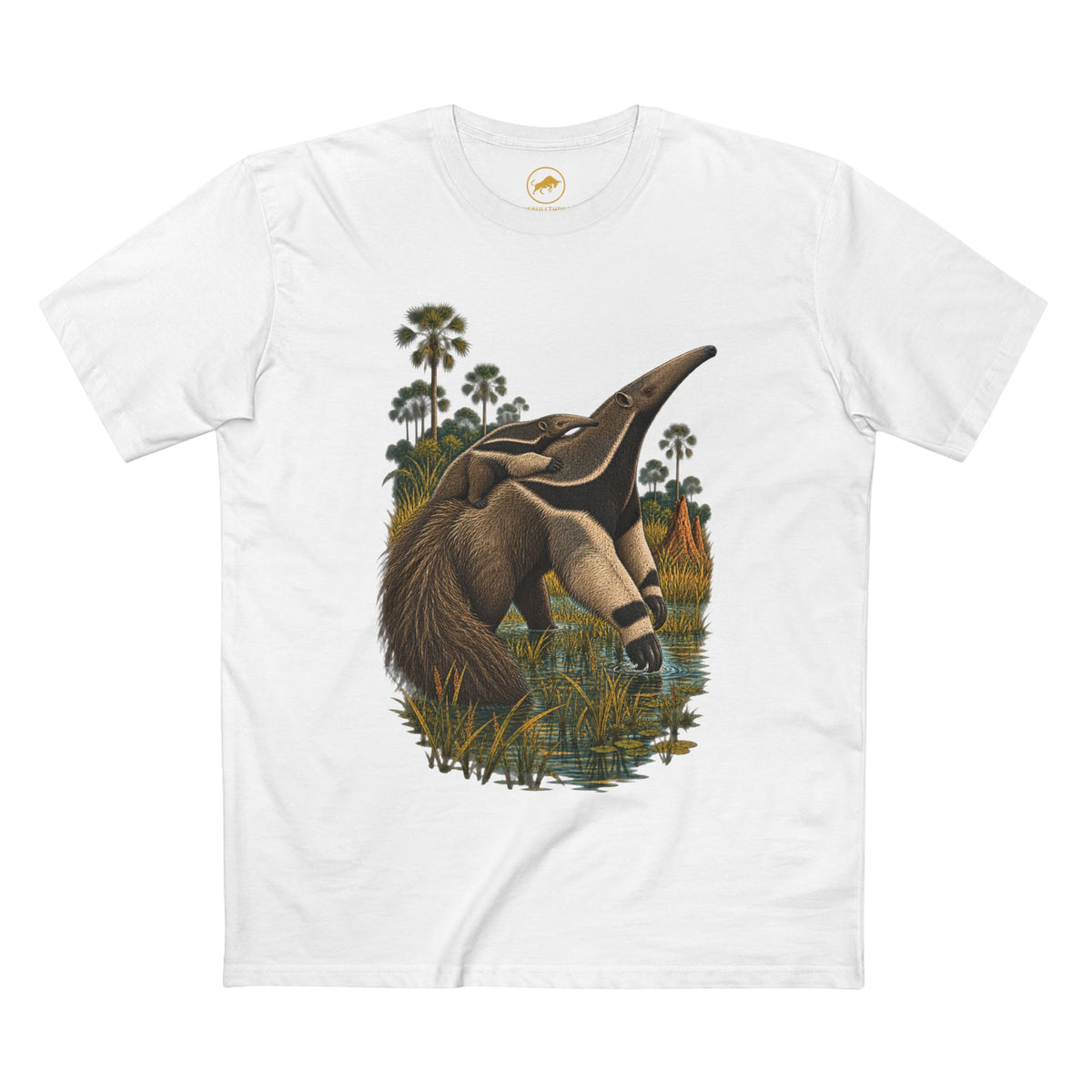 Giant Anteater Mother and Pup Shirt, Pantanal Wildlife Tee, Animal Lover Gift.