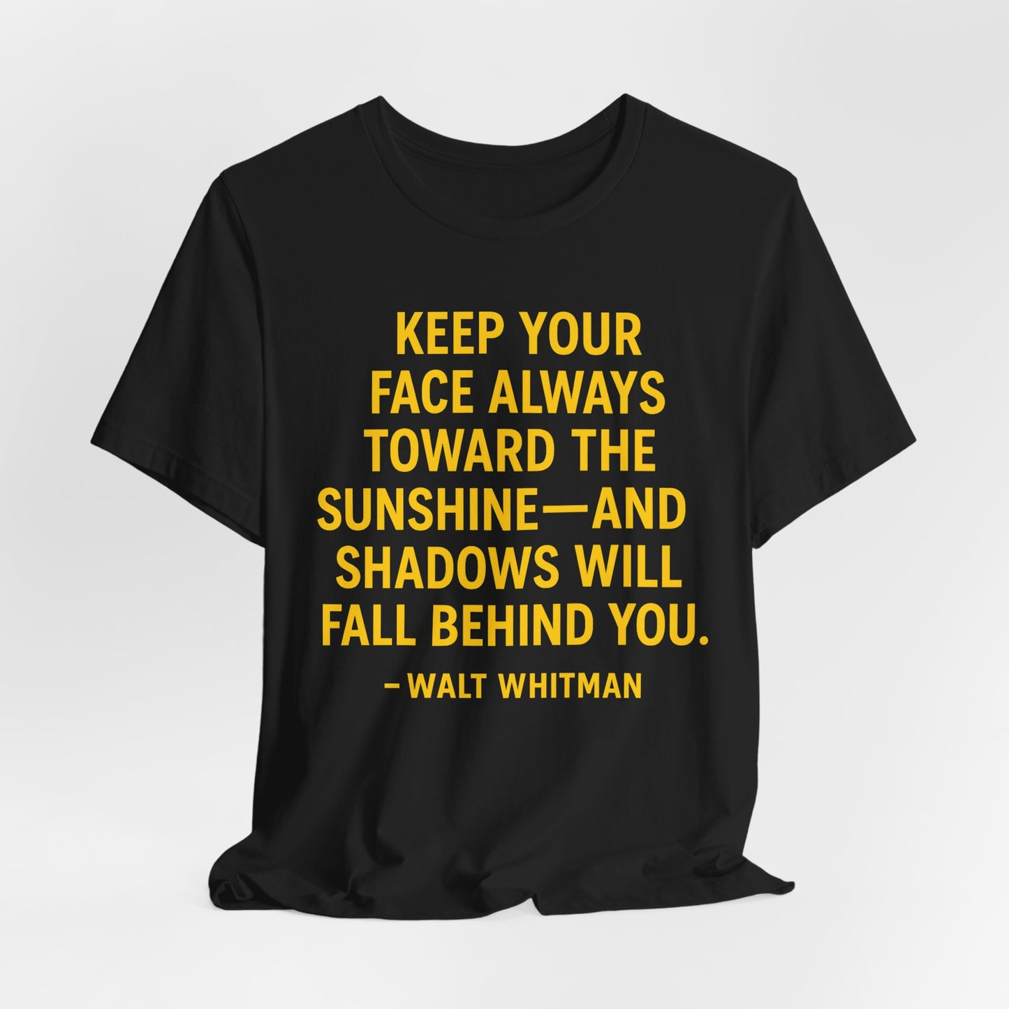 Sunshine & Palm Tree Ocean Waves Shirt - Positive Motivational Tee - Tropical Summer Happiness Graphic by TheBullThread