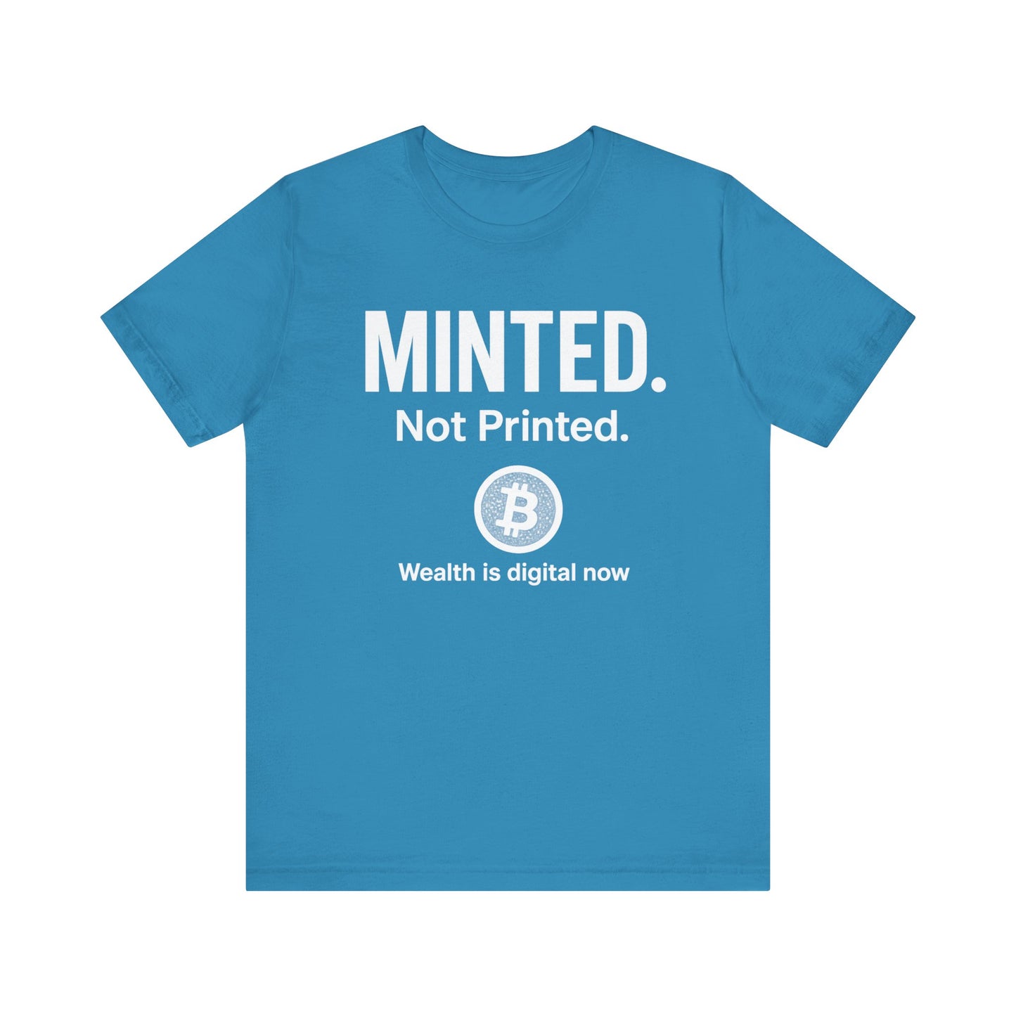 Premium Bitcoin Crypto T-Shirt - Minted Not Printed Clean Streetwear by TheBullThreadi