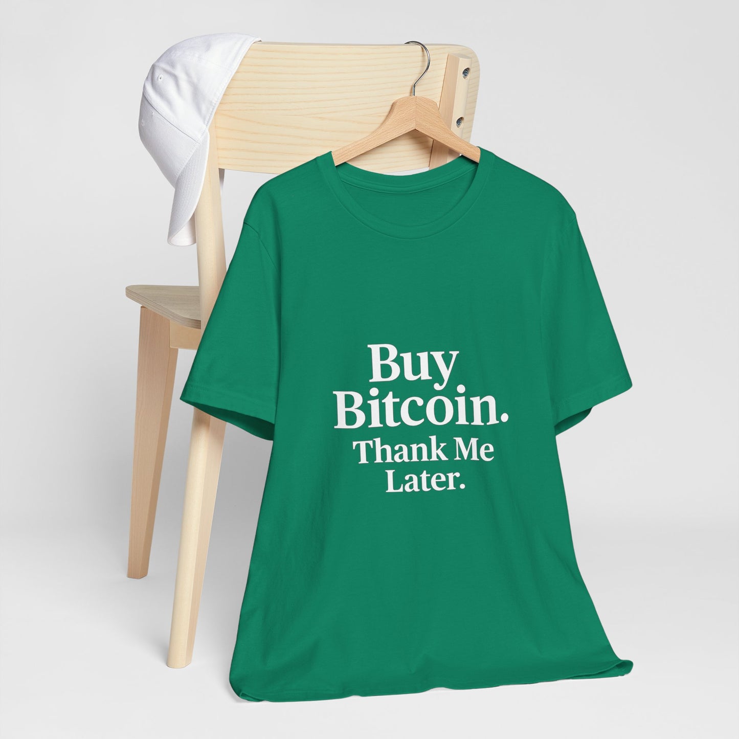 Premium Crypto T-Shirt - Buy Bitcoin Thank Me Later Design by TheBullThread