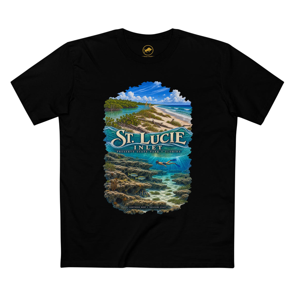 St. Lucie Inlet Preserve Shirt, Florida Reef Snorkeling Tee, Treasure Coast State Park T-Shirt.