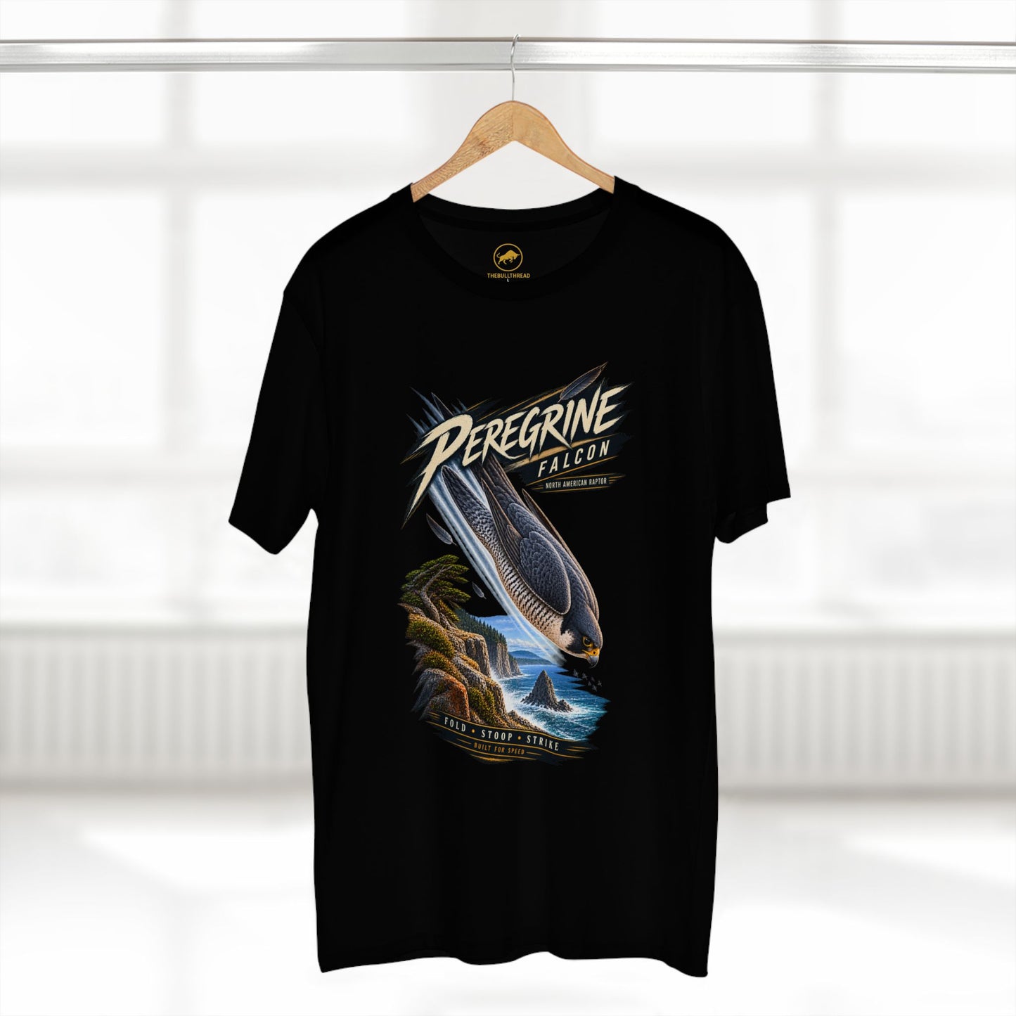 Peregrine Falcon Shirt, Bird of Prey Graphic Tee, Birding Raptor Wildlife T-Shirt