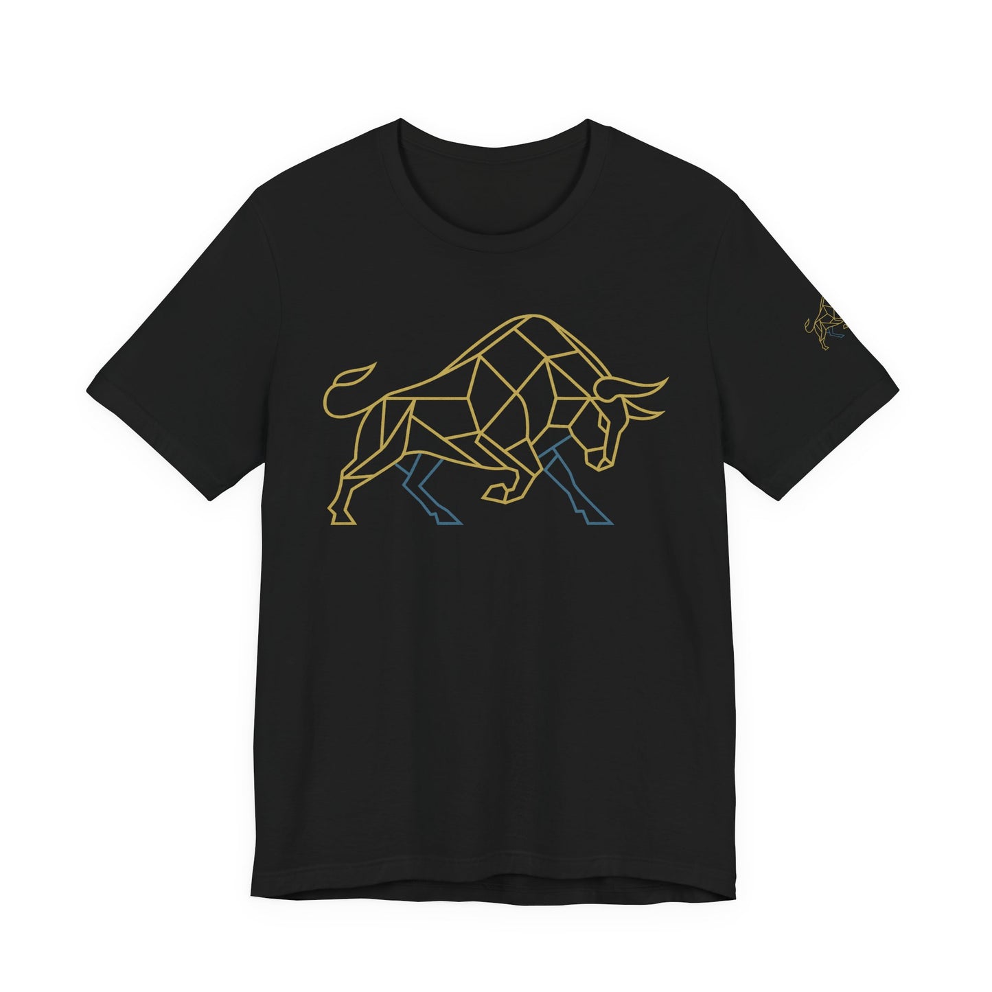 Premium Minimalist Crypto T-Shirt - Geometric Bull Graphic Inspired by Bitcoin & XRP by TheBullThread
